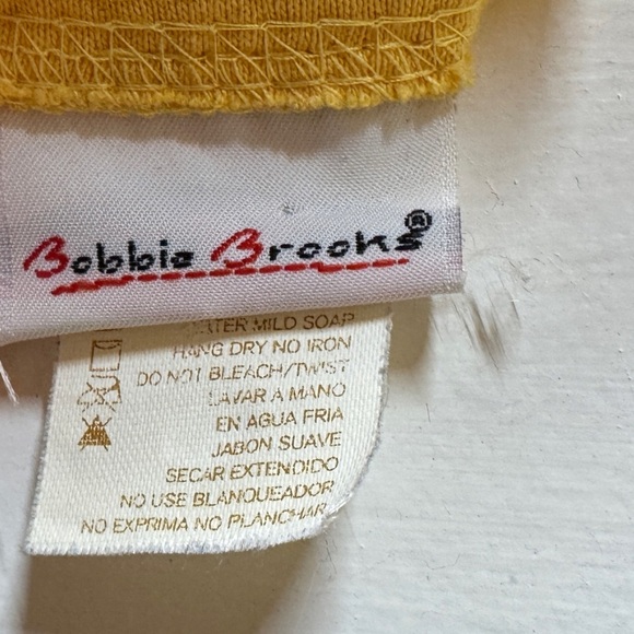 Bobbie Brooks Yellow Cotton Blend Boxy Fit Tropical Fish Sparkly T Shirt OS - Picture 12 of 13